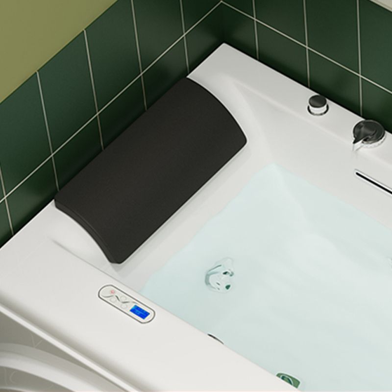 Rectangular Alcove Bathtub Acrylic Home Bath Tub in White for Bathroom