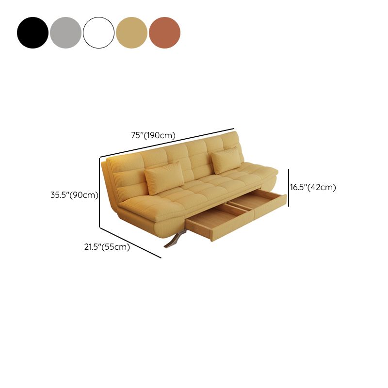 21" Wide Glam Sleeper Sofa Pillow Included Storage Sleeper Sofa