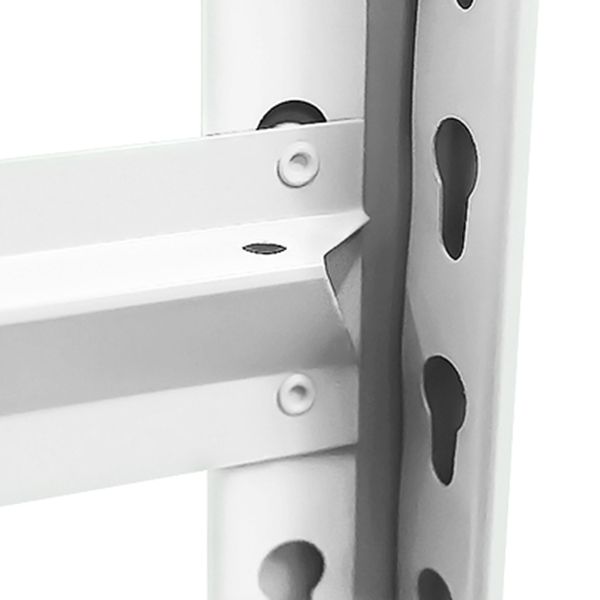 Open Metal Bookshelf Modern Home Office Rectangular Bookcase