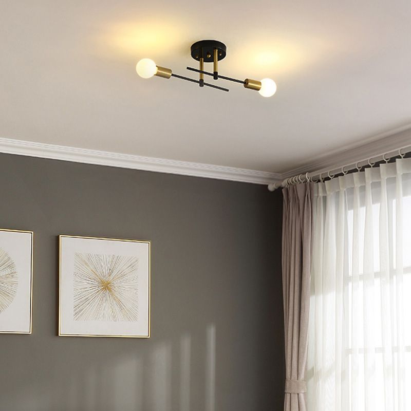 Industrial Ceiling Light Simplicity Flush Mount Light Fixture for Bedroom