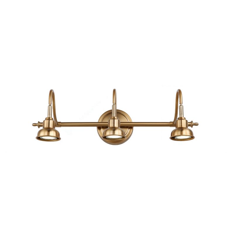 Postmodern Style Wall Sconce Gold Multi Blub Metal Wall Mounted Lamps for Bathroom