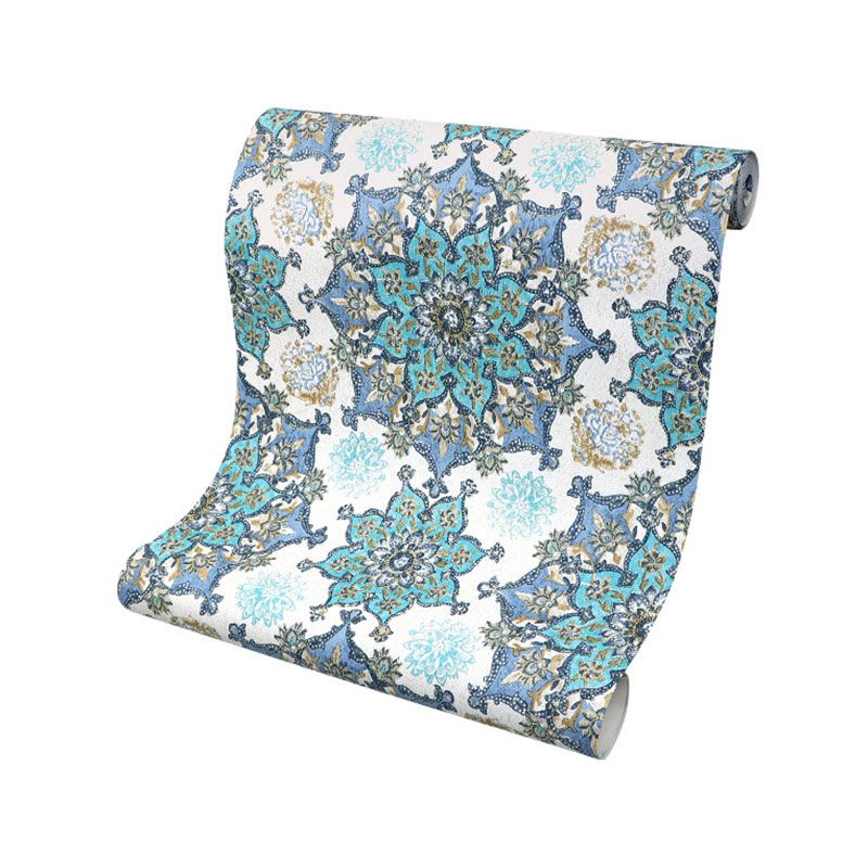 Neutral Color Totem Wall Art for Accent Wall Asia Inspired Wallpaper, 33-foot x 20.5-inch