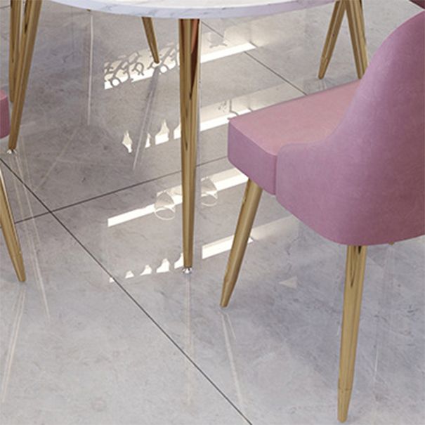 Nordic Glam Round Sintered Stone Table Set 1/3/5/7 Pieces Dining Set