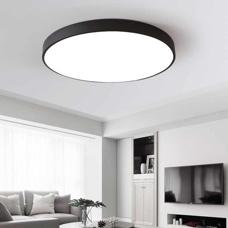 Circular Flush Mount Ceiling Lighting Fixture Modern Acrylic Flush Mount