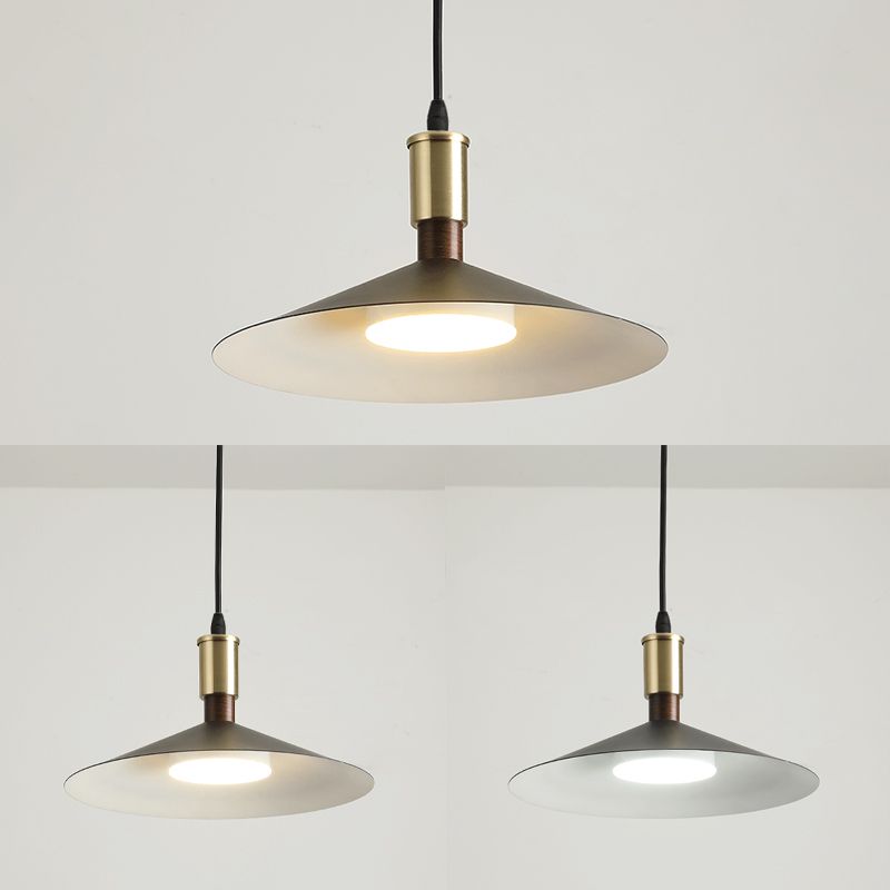 Slim Metal Modern Hanging Lamp Kit 1-Light LED Down Lighting Pendant for Dining Room