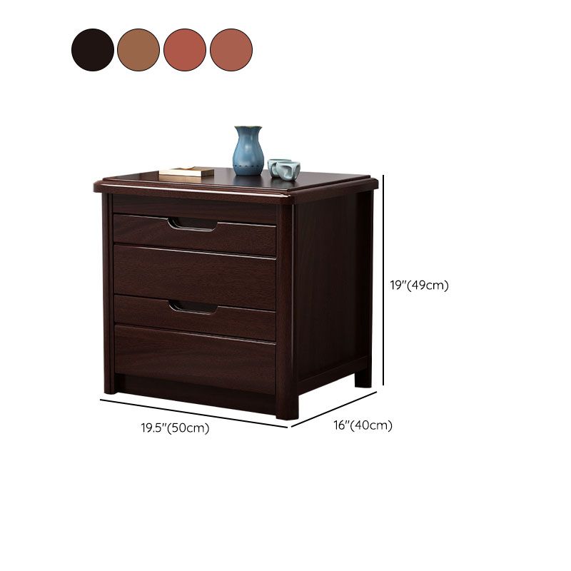 15.6 Inch Width Storage Chest Modern Solid Wood Dresser with 2/3/4/5 Drawers