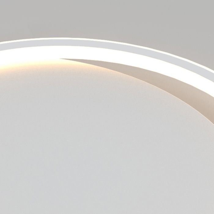 White Circular Ceiling Fixture in Modern Creative Style Acrylic LED Flush Mount
