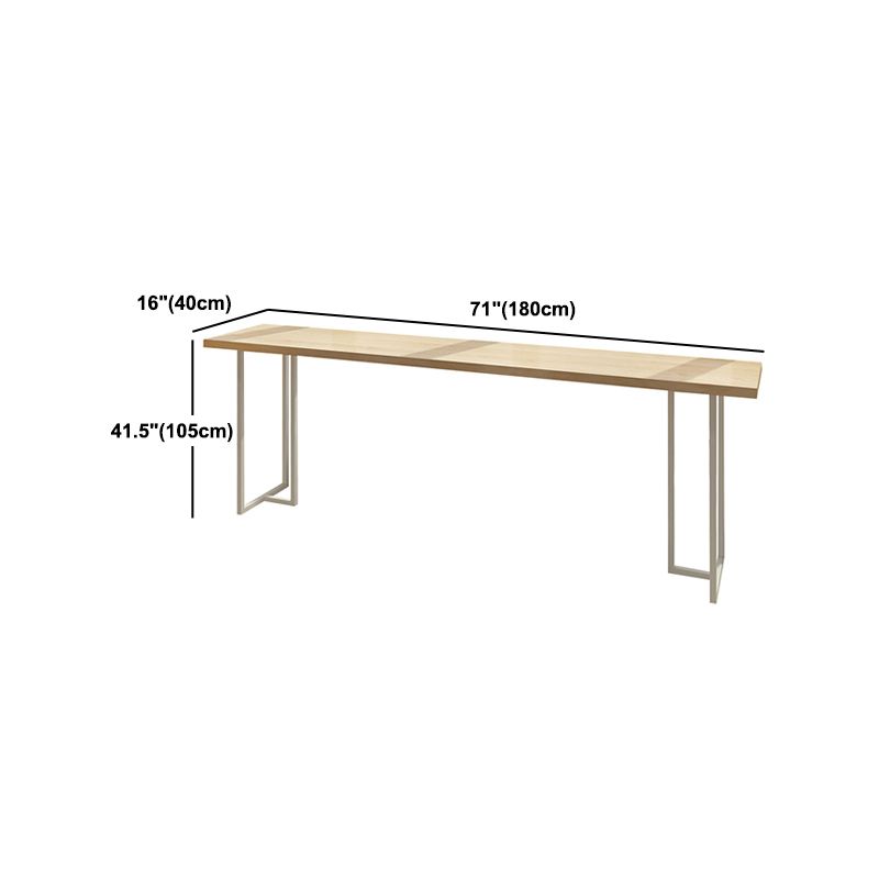 Luxury Rectangle Solid Wood Bar Table Set 1/4/6 Pieces Counter Table with Backless Stools