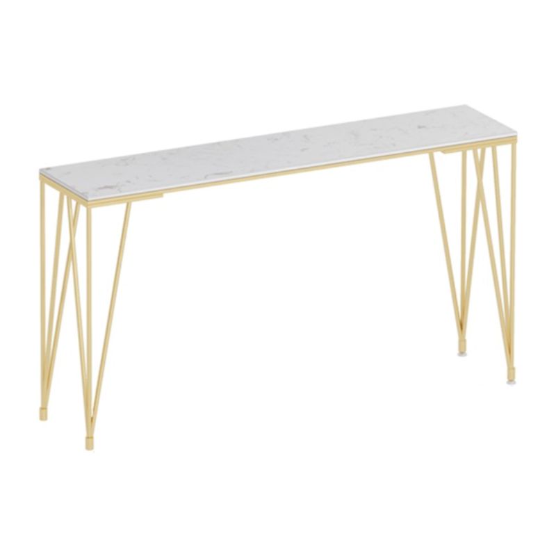 Glam 1/7 Pieces Bar Table Set Rectangle Stone Counter Table with High Stools