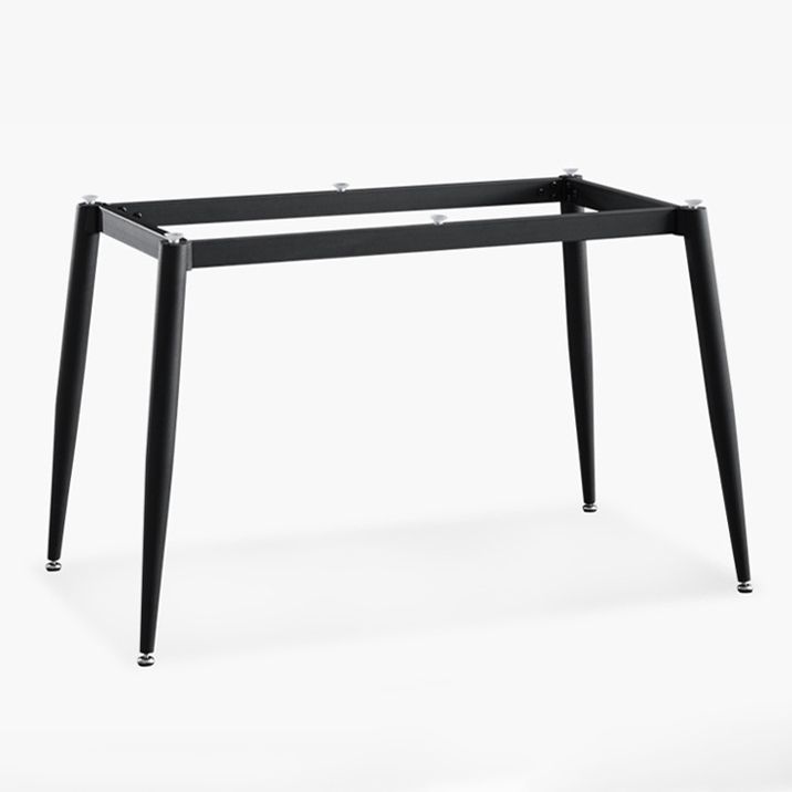 Mesa de comedor rectangular contemporánea Mesa de comedor de piedra sinterizada con 4 patas de metal para comedor