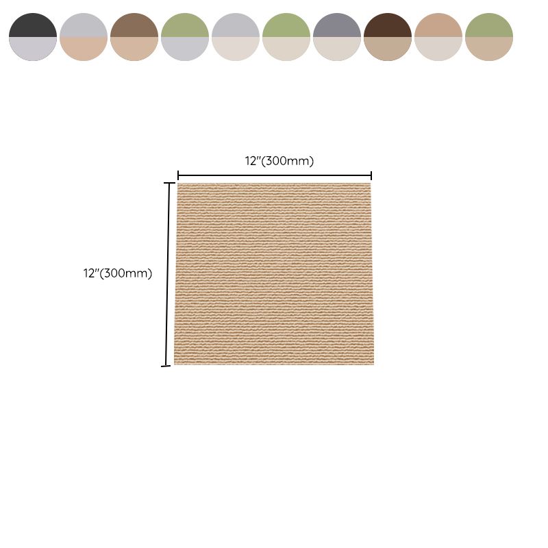 Carpet Tile 12" X 12" Loose Lay Level Loop Non-Skid Living Room