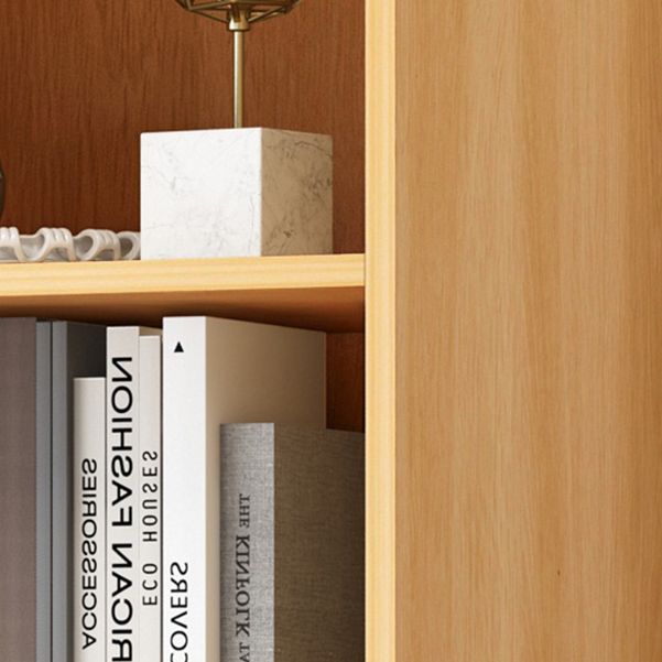 Modern Style Bookshelf Closed Back Wood Bookcase for Home Use