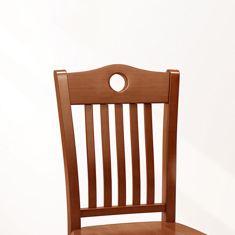 Traditional Style Chair Dining Kitchen Armless Chairs with Wooden Legs