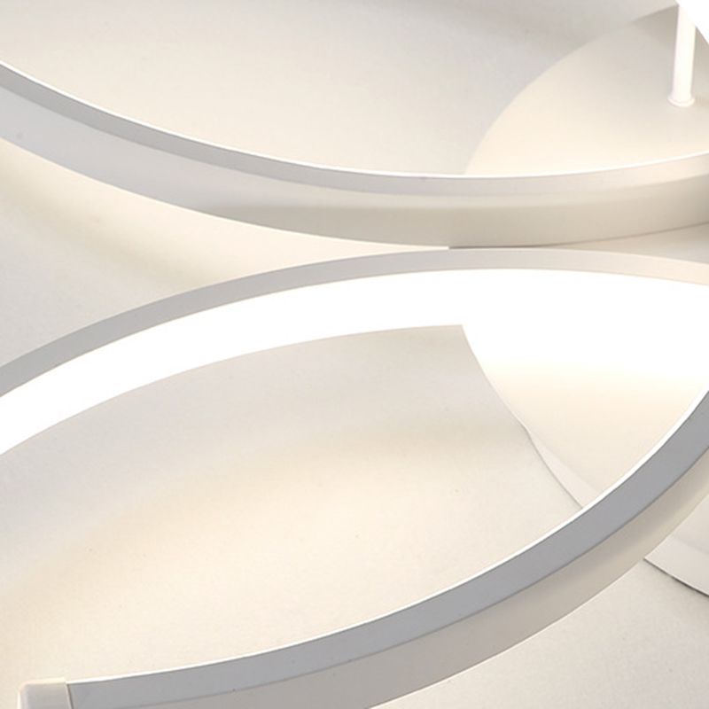 Weiße lineare LED Deckenleuchte in moderner Concise Style Aluminium Indoor Flush Mount für Wohnzimmer
