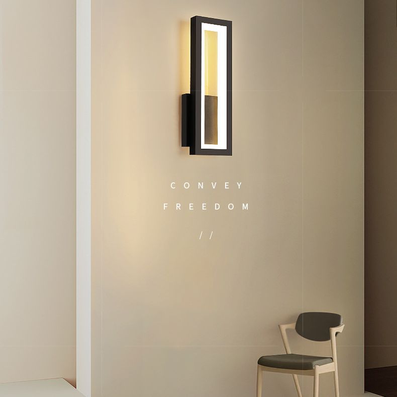 Zeitgenössische Wandleuchte rechteckige Form LED -Wandleuchte Leuchten für Nachtkorridor