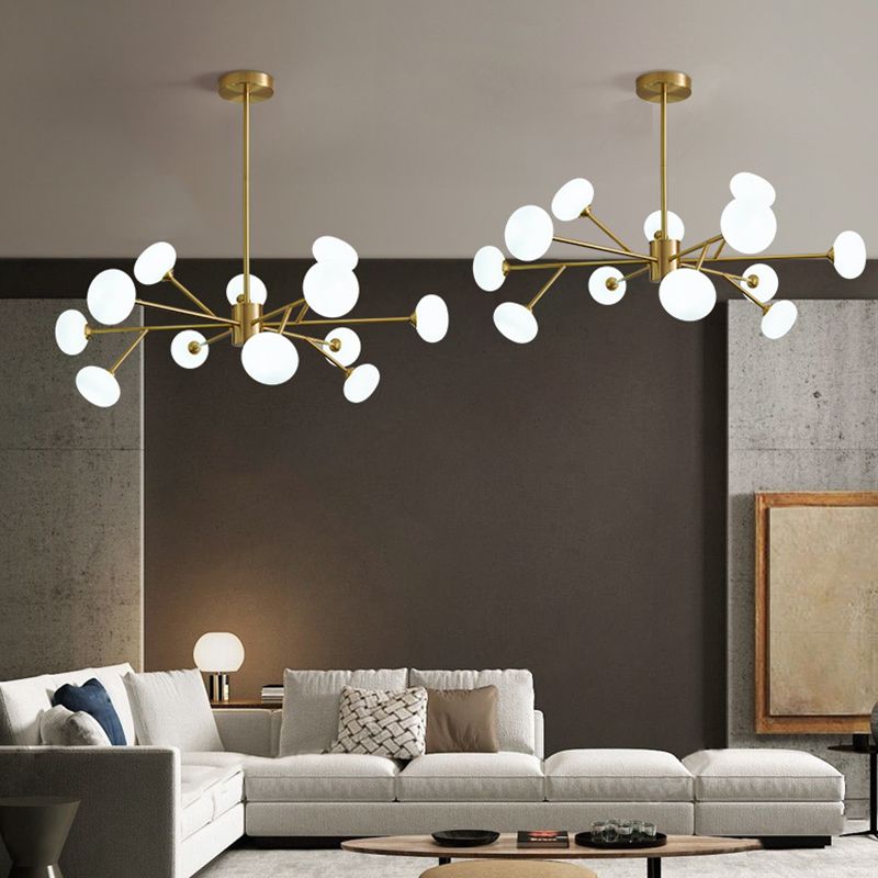 Lampadario in rame in rame a sospeso contemporaneo