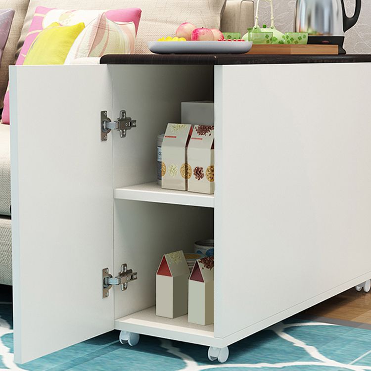 23.62" Tall Contemporary Style Side End Table Wooden Sofa Side Accent Table