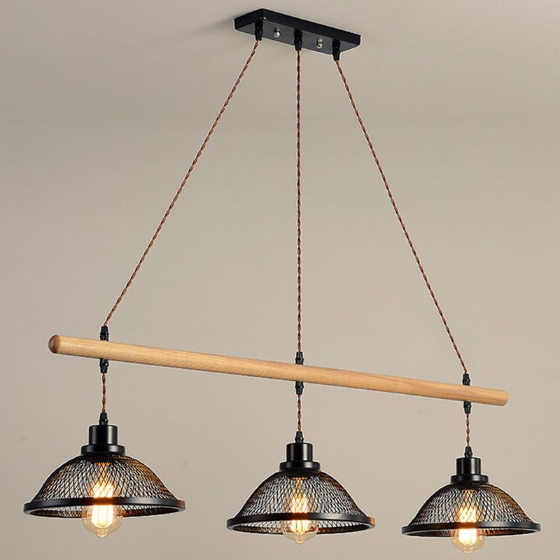 Bowl Island Lighting Fixtures Industrial Metal Pendant Lighting for Restaurant