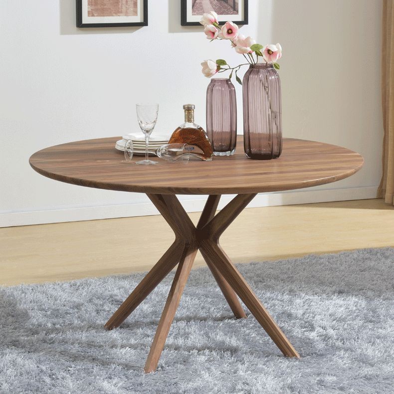 Kitchen Dinner Table Dining Room Round Solid Wood Dining Table