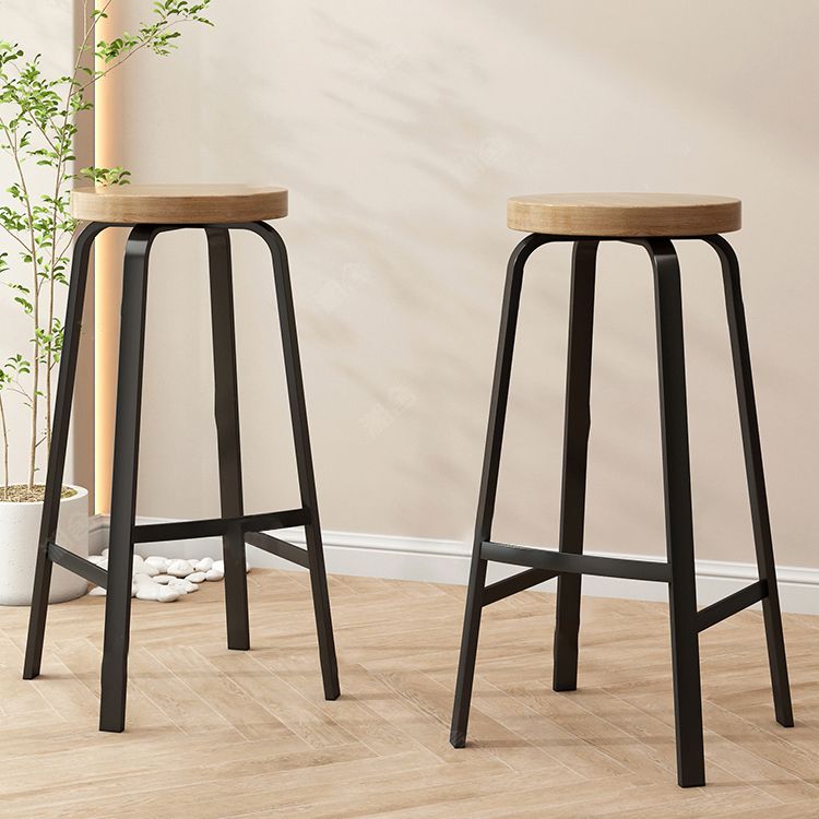 Modern Stackable Counter Height Stools Backless Bar Stools for Restaurant