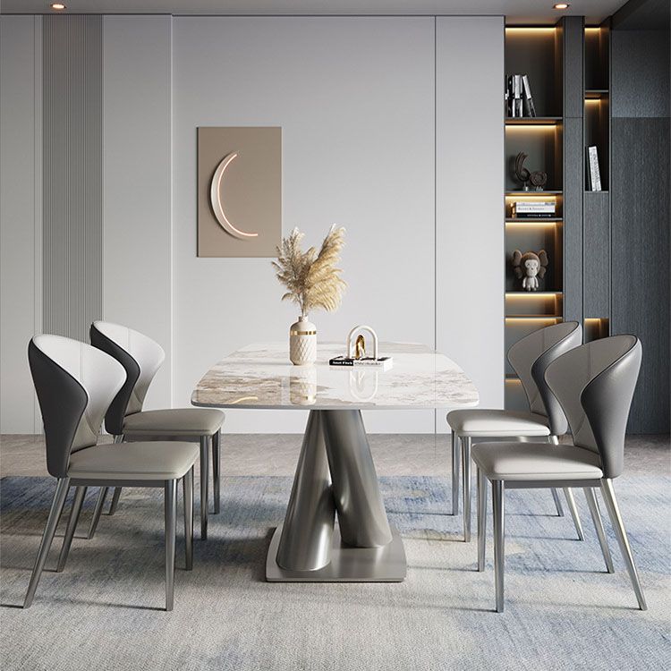 Contemporary 1/4/5/7 Pieces Dining Set Sintered Stone Dining Room Set