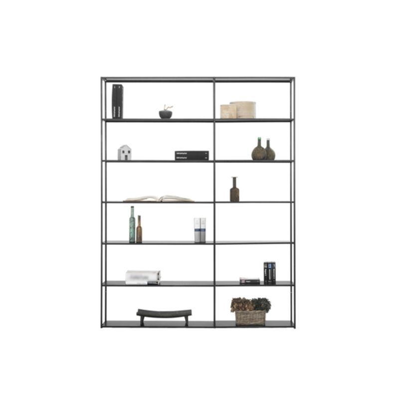 Minimalist Style Open Shelf Bookcase with Rectangular Shelve