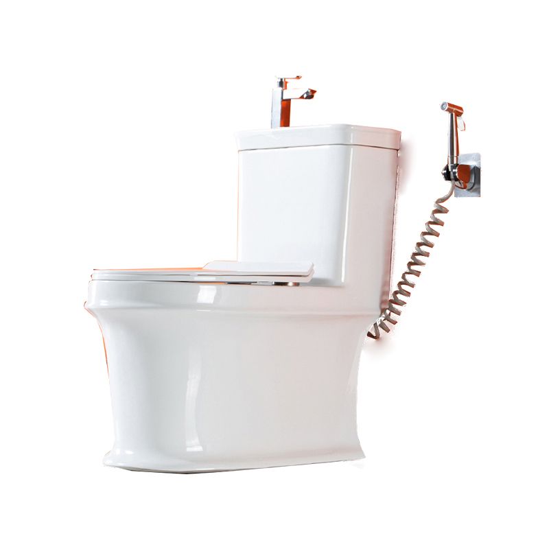 Modern Ceramic Toilet Bowl Floor Mounted Urine Toilet with Seat for Washroom