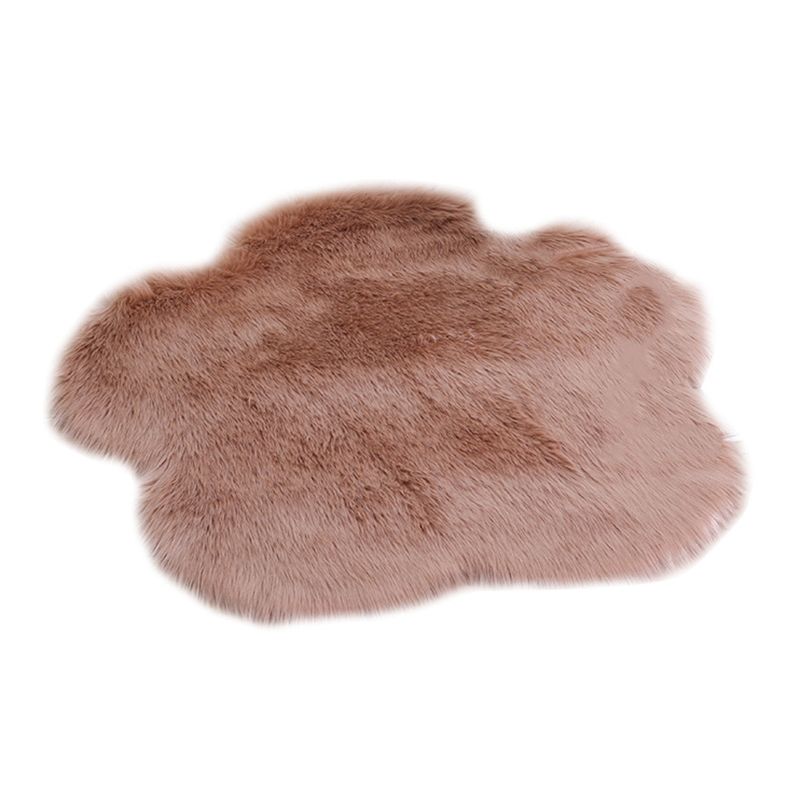 Irregular Flower Shape Rug Living Room Carpet Polyester Washable Area Rug