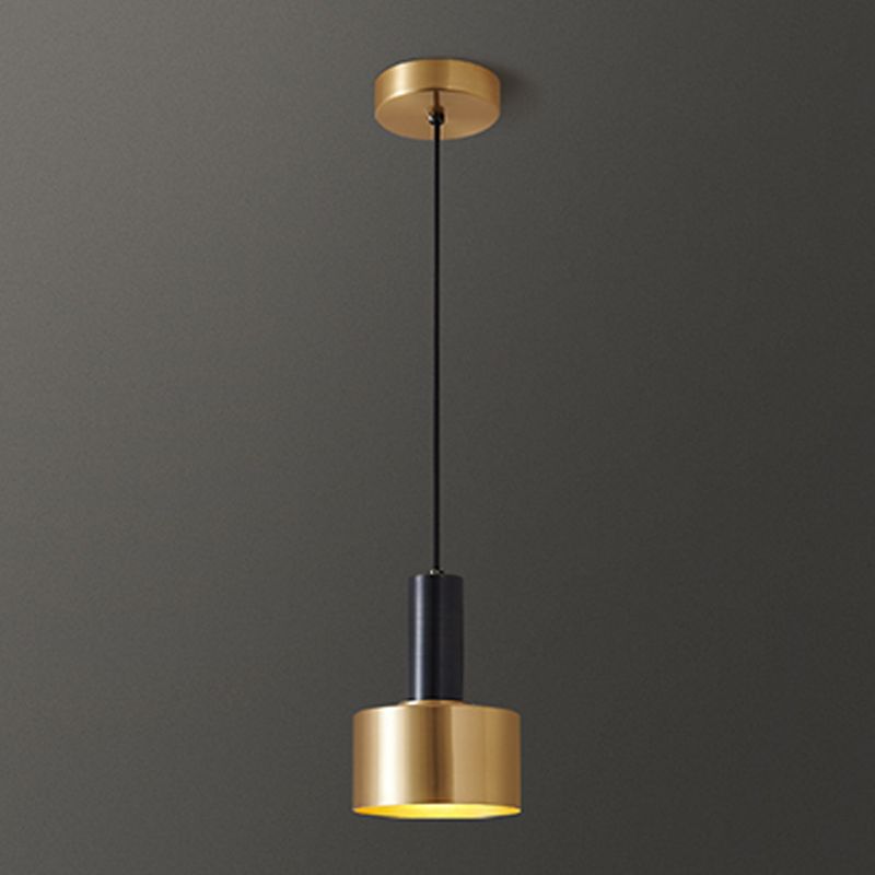 Lampada singola di lusso moderna a sospensione a sospensione cilindrica a sospensione per spazi interni