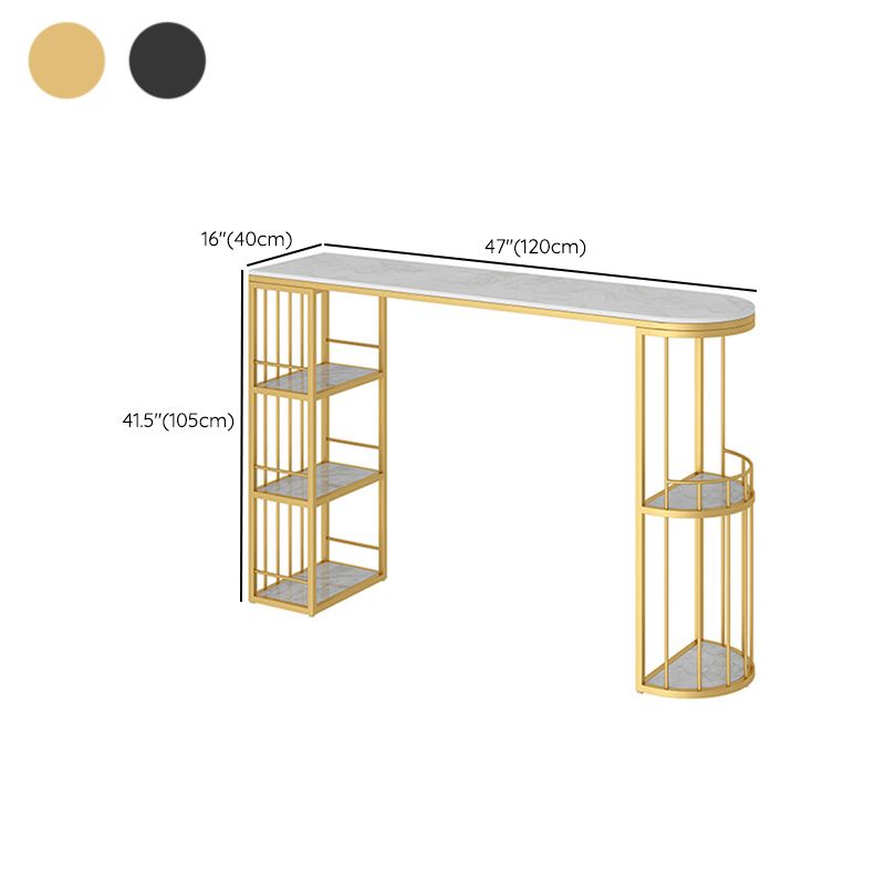 Industrial Counter Height Dining Table Oval Bar Dining Table