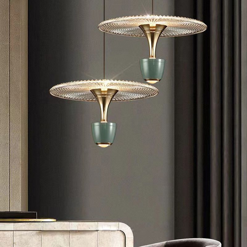 2 luces colgante geométrico colgante de estilo moderno metal iluminación