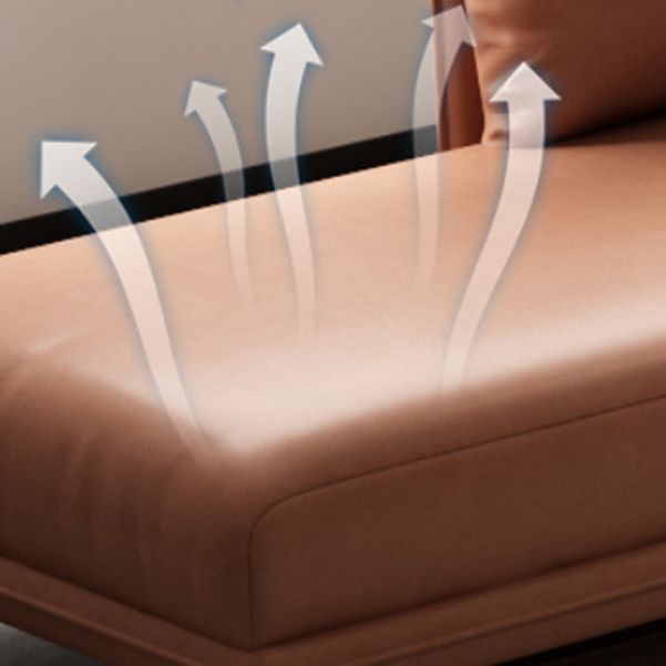 Nordic Chaise Lounge Cushioned Chaise Lounge Chair with Pillow Top Arms