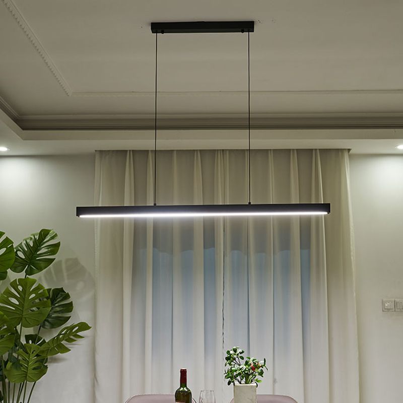 Contemporary Kitchen Pendant Light Metal Linear Island Pendant Light
