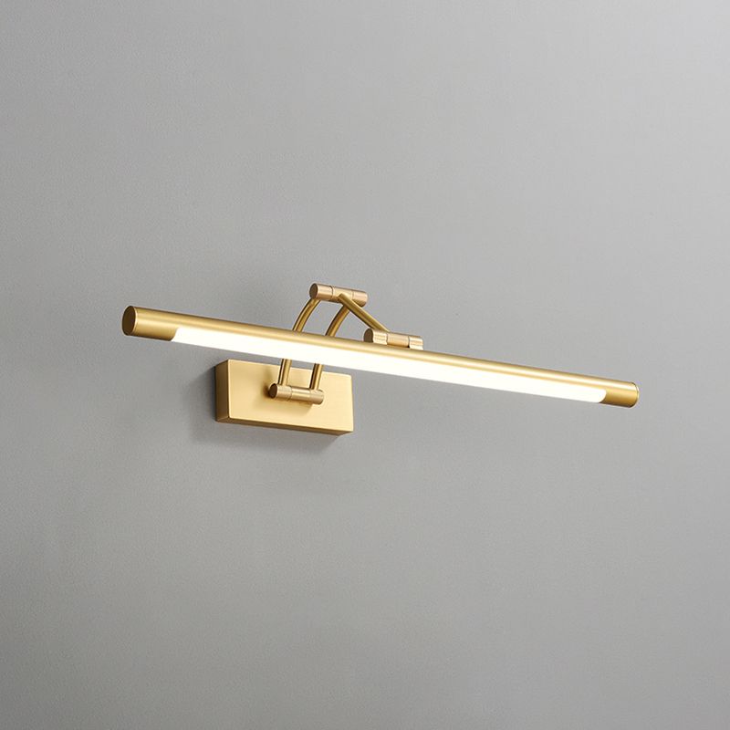 Style moderne de style luxueux à chasse cylindrique Mur de montage Copper mural de vanité murale en or finition