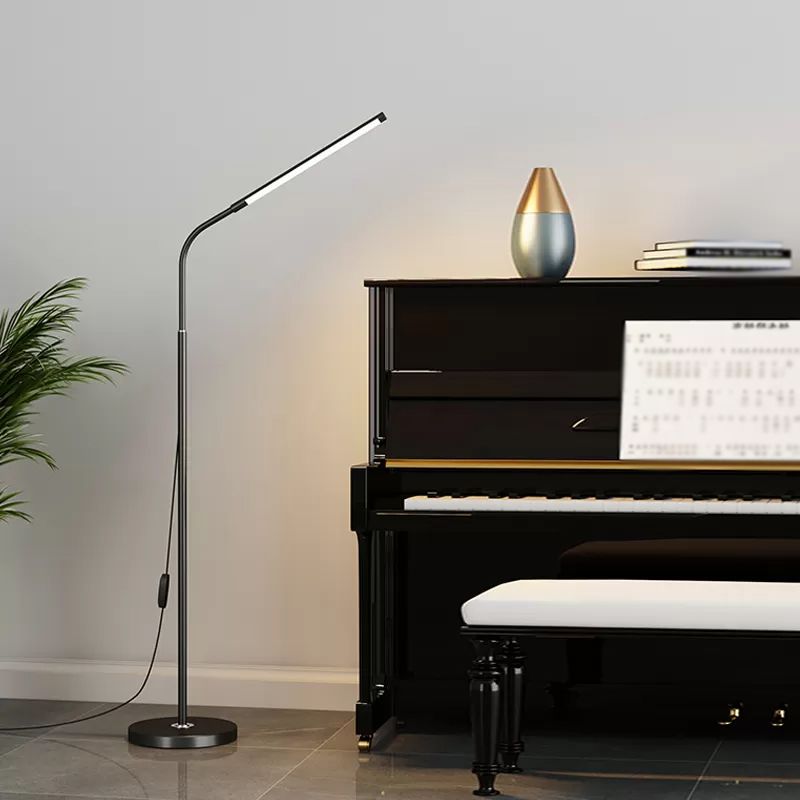 1 lampadaire linéaire léger modernisme lampe standard en métal pour le salon