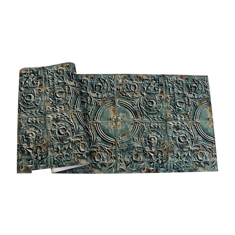 3D Print Metallic Carving Wallpaper for Theme Restaurant Decoration in Neutral Color, 33' by 20.5"