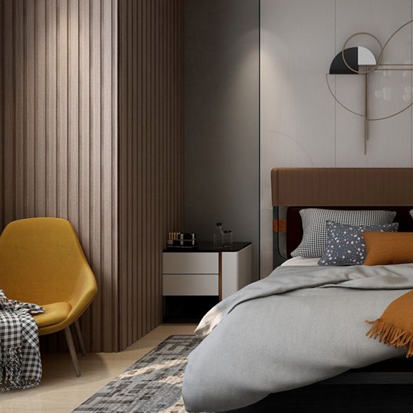 Contemporary Smooth Wall Paneling Staple Installation Waterproof Wall Paneling