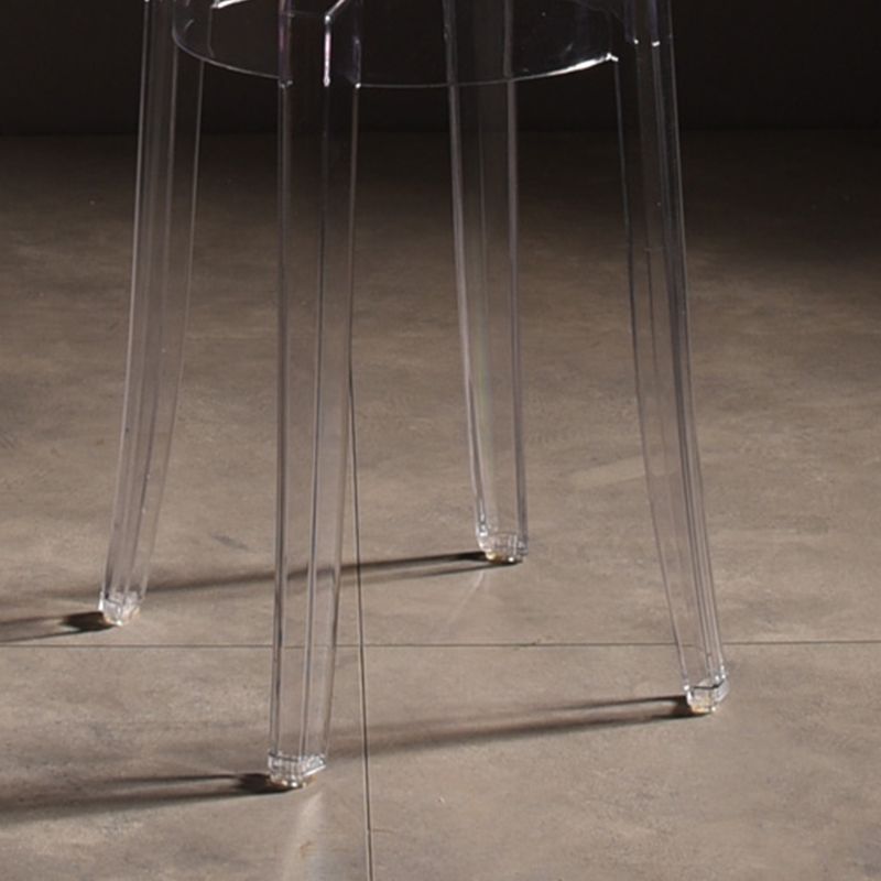 Modern Style Bar-stool Acrylic Round Counter Bar Stool for Kitchen Bar