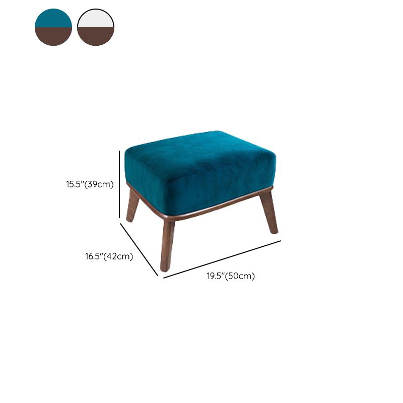 Contemporary Wingback Chair with 4 Solid Wood Legs and Tight Back