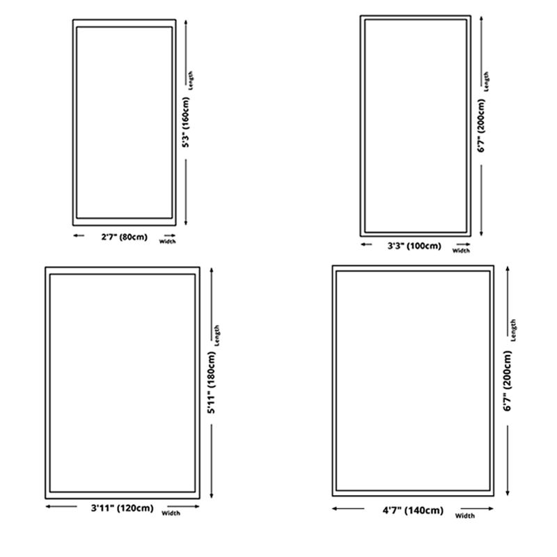 Simplicity Bohemian Carpet Tribal Pattern Carpet Polyester Stain Resistant Area Rug for Living Room