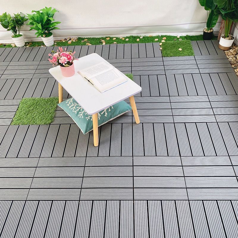 Interlocking Patio Flooring Tiles Striped Pattern Flooring Tiles Garden