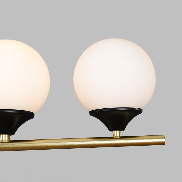 Contemporary Style Spherical Hanging Pendant Lights Glass Island Lights