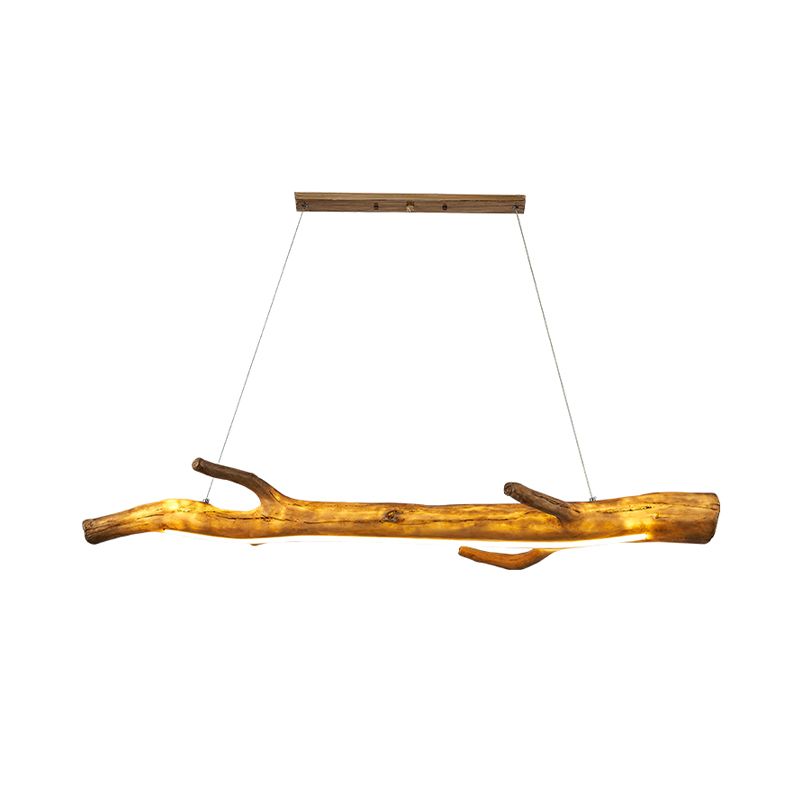 Modern Resin Ceiling Light Branch Shape Island Light with Acrylic Shade for Living Room