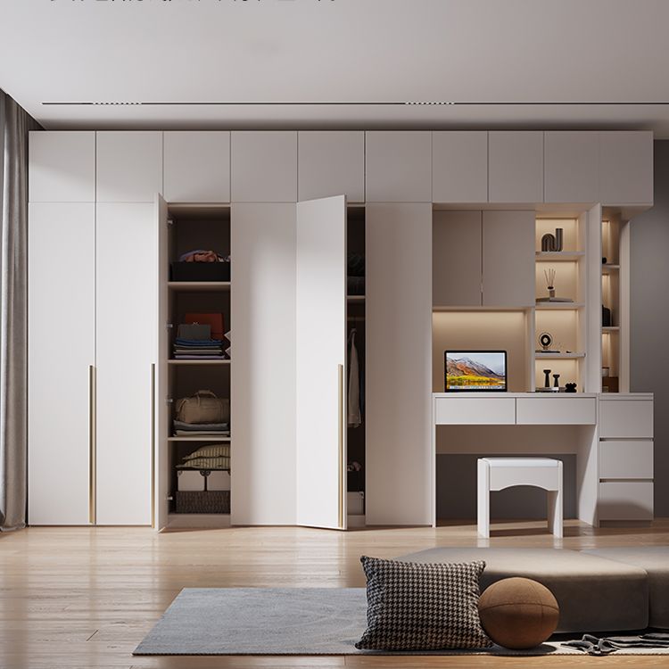 Modern Style Wardrobe Armoire Wood Armoire with Door for Bedroom