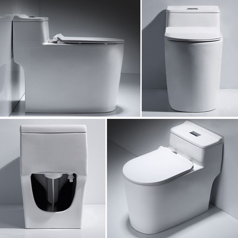 Modern One Piece Toilet Bowl Floor Mount Flush Toilet with Seat
