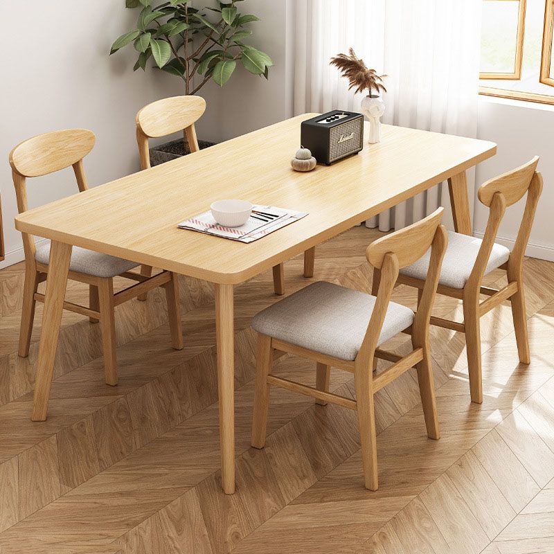 4 Legs Dining Table Solid Wood Dining Furniture for Dining Room