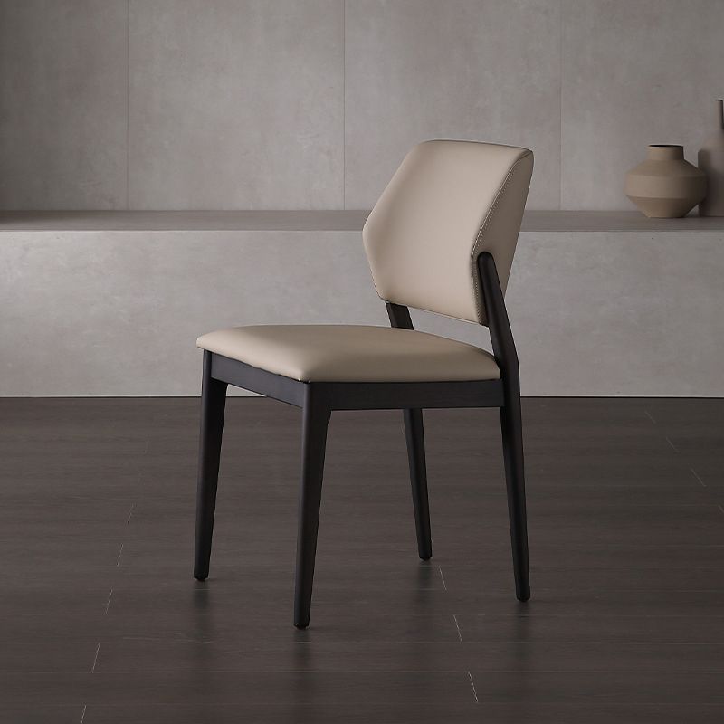 Dining Room Kitchen Chair Open Back Solid Wood Legs Dining Side Chair