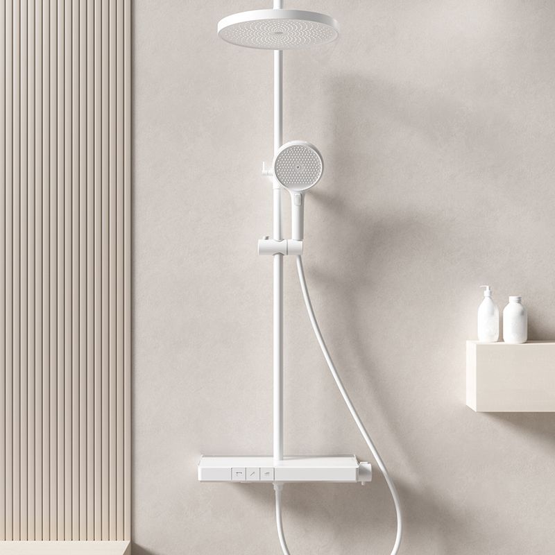 Modern Shower System Brass Volume Control Slide Bar Included Shower Combo