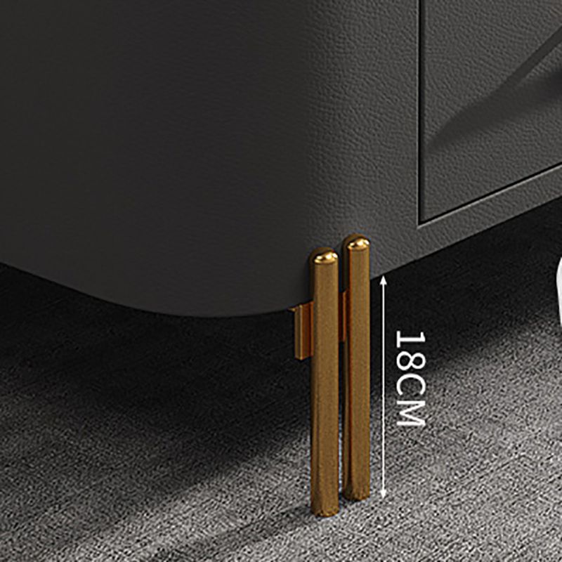 Glam 4 Legs Coffee Table Slate Rectangular Coffee Table for Home
