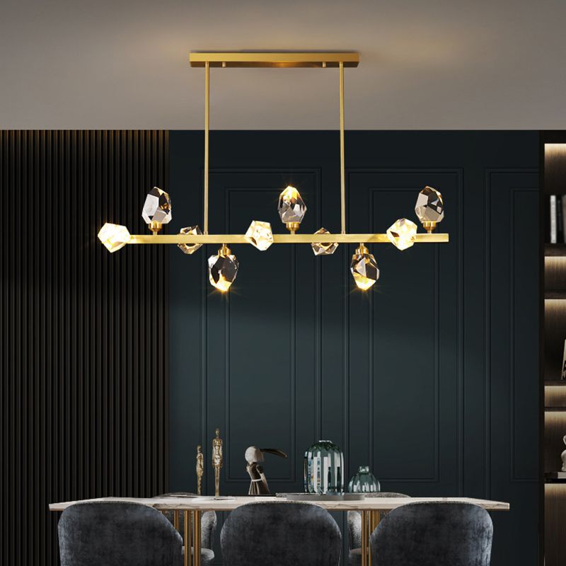 Diamond Over Island Lighting Crystal Modern Simplicity Hanging Island Lights for Restaurant